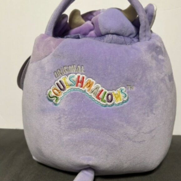 Squishmallows Easter Basket 12" Bubba The Cow with Easter Eggs NWT - Picture 3 of 5